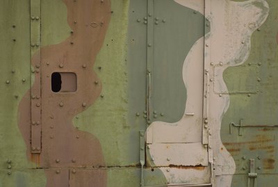 Close-up of tank