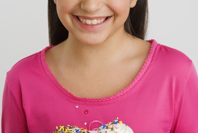 Girl with cupcakes
