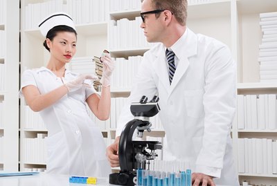 A nurse and doctor