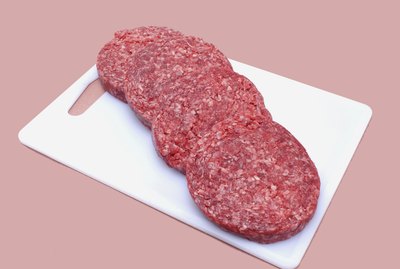 Ground beef hamburger patties
