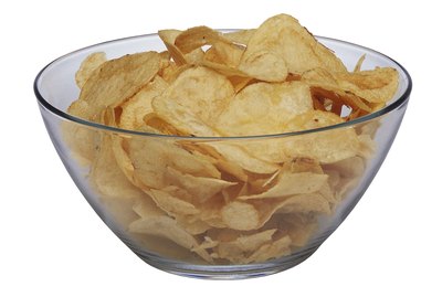 Bowl of potato chips