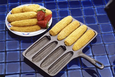 Corn sticks in pan
