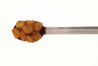 Spoonful of croutons