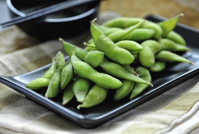 Cooked Green Organic Edamame