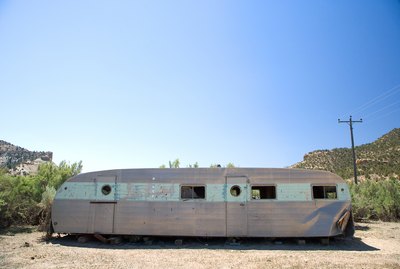 Abandoned mobile home