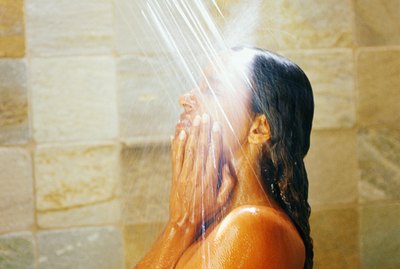 Woman in shower
