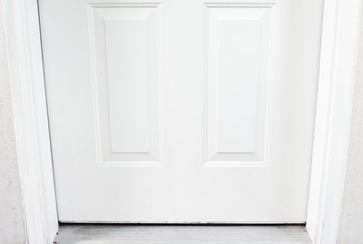 Welcome mat in doorway