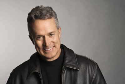 Man in leather jacket