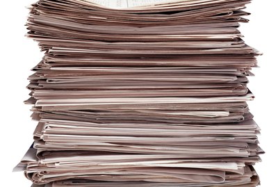 Stack of newspapers