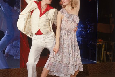 Couple disco dancing