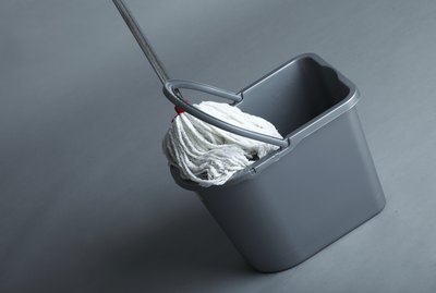Industrial mop and bucket