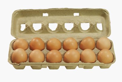 A crate of eggs
