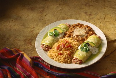 Crab enchiladas entree