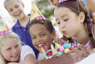 Children at a birthday party