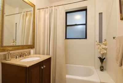 Interior decor of bathroom