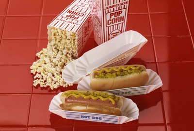 Hot dogs and popcorn