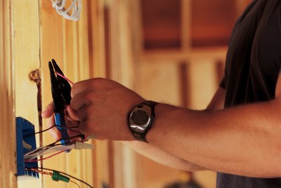 Electrician working