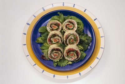 Cream cheese and salmon rolls