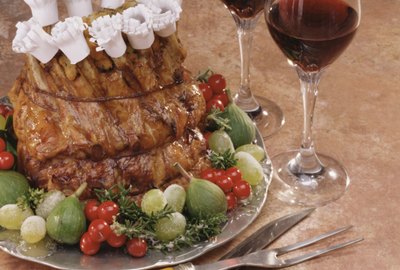 Crown roast with red wine