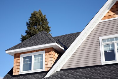 Exterior of house with dormer
