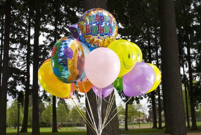 happy birthday balloons