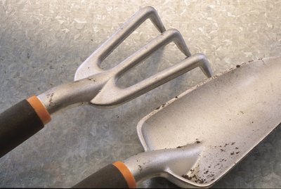 Close-up of gardening tools