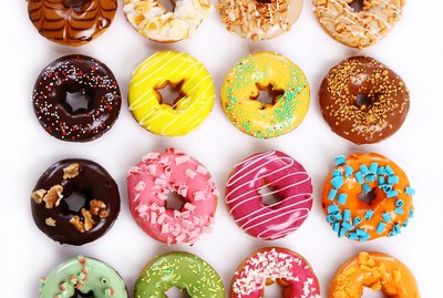 Colorful and tasty donuts