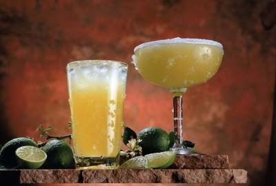 Blended margaritas