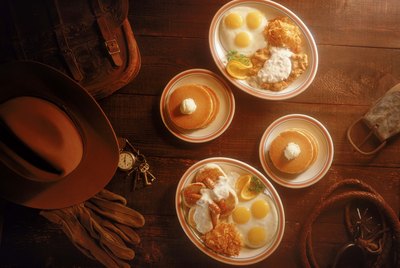 Western setting breakfast