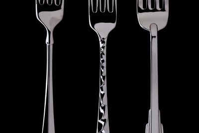 Row of forks