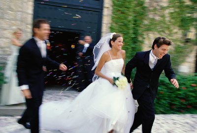 portrait of a bride and groom