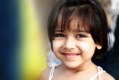 Close up of a baby girl
