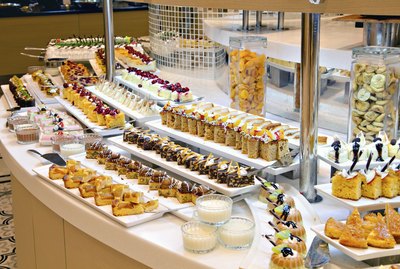 Groups of Buffet food in the Restaurant