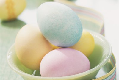 Bowl With Painted Easter Egg