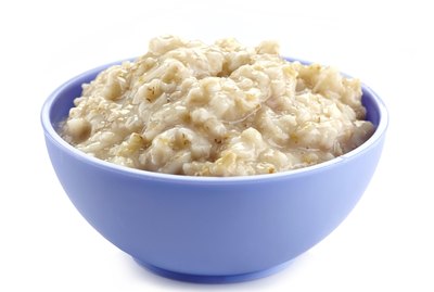 Bowl of oats porridge