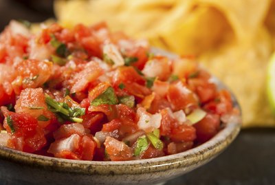 Homemade Pico De Gallo Salsa and Chips