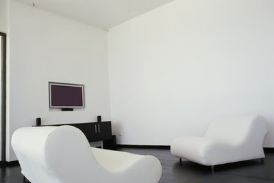 couch and a television in a living room