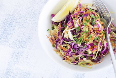 Fresh coleslaw salad for summer