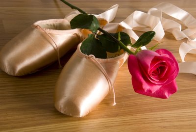 Ballet slipper - shoes with rose