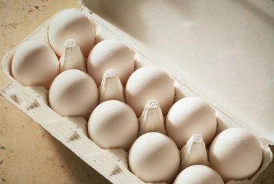 Fresh Eggs in an Egg Carton