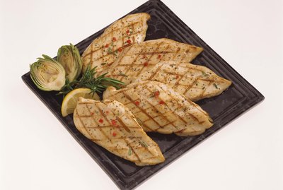 Grilled chicken fillets