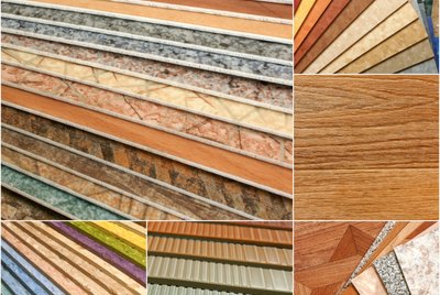 The samples of collection linoleum