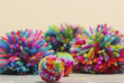 Home made pom-poms!