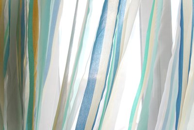tulle curtains closeup