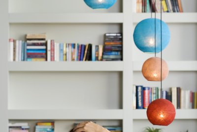Woman relaxing in modern living space
