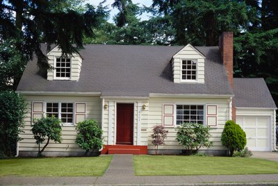 Two story home, exterior view
