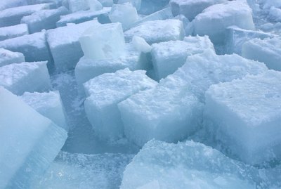 Blocks of ice