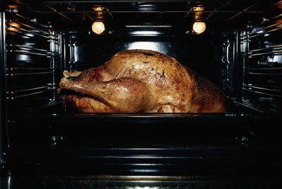 Roosted chicken in oven