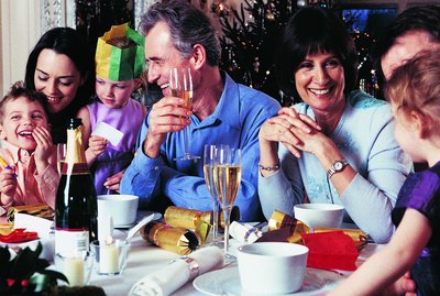 Family at Christmas Dinner