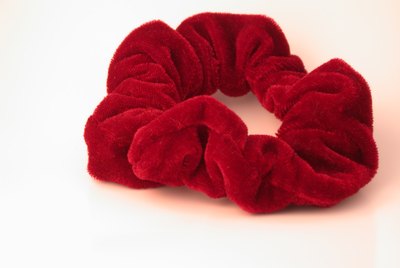 Red Velvet Hair Scrunchy